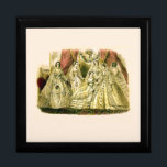 Viktorianische Hochzeit Schmuckschachtel<br><div class="desc">Diese Viktorianische Hochzeitsfeier ist in neuester Mode aus dem Jahr 1861 gekleidet.</div>