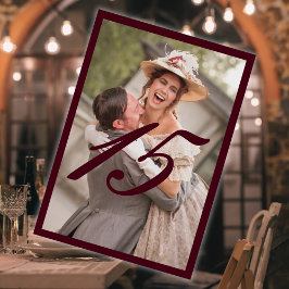 Viktorianische Hochzeit von Texten und Rahmen Tischnummer