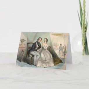 Viktorianische Hochzeitkarte Karte