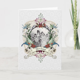 Viktorianische Hochzeits-Einladung Einladung