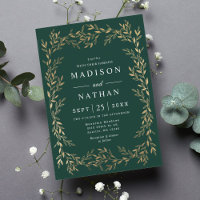 Viktorianische Hochzeitseinladung von Floral Gold