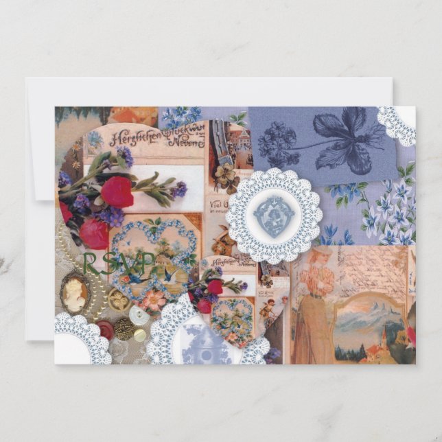 Viktorianische Hochzeitsempfehlung UAWG Einladung (Vorderseite)