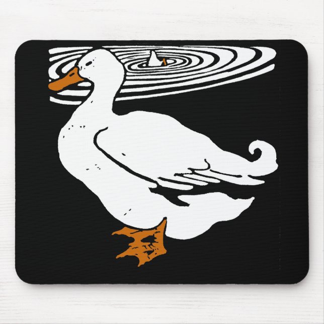 Viktorianische Holzschnitt Enten Mousepad (Vorne)