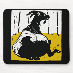 Viktorianische Holzziegenmousepad Mousepad