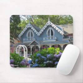 Viktorianische Hütte in Blue - Martha's Vineyard Mousepad