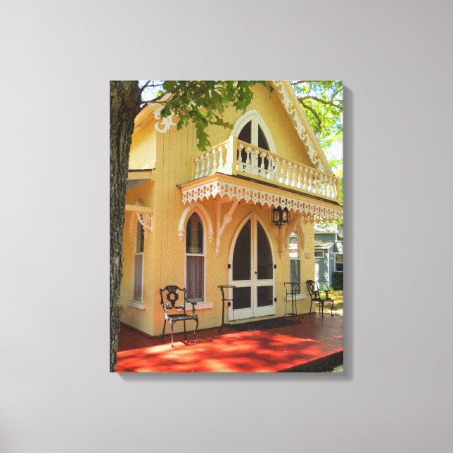 Viktorianische Hütte in der Sonne - Martha's Viney Leinwanddruck (Vorderseite)