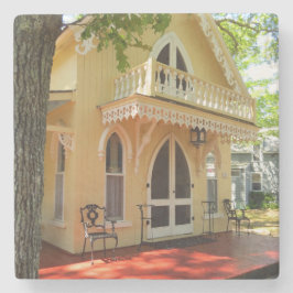 Viktorianische Hütte in der Sonne - Martha's Viney Steinuntersetzer