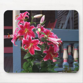 Viktorianische Hütte Pink Lilies - Martha's Vineya Mousepad