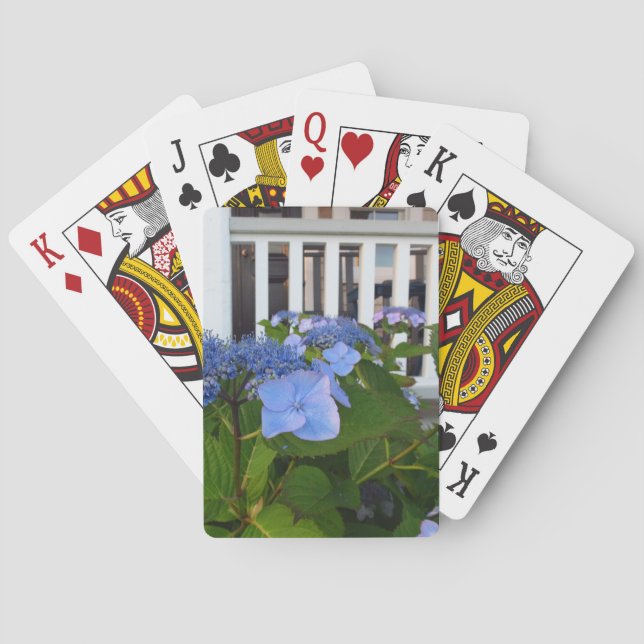 Viktorianische Hydrangea und Porch - Martha's Vine Spielkarten (Rückseite)