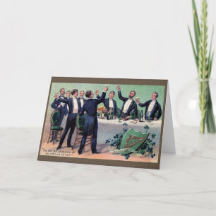 Viktorianische Irish Toast St. Patrick's Day Card Karte