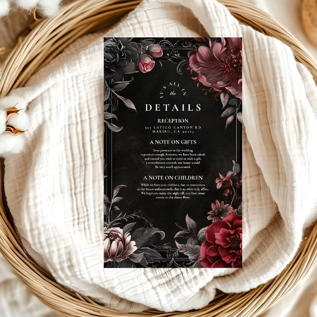 Viktorianische Jugendstil-Hochzeit Begleitkarte (Von Creator hochgeladen)