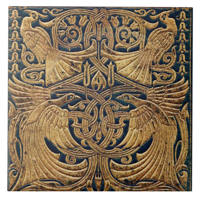 Viktorianische Jugendstilbuchabdeckung Fliese (Vorderseite)