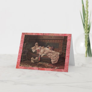 Viktorianische Karte der Mutter-u. Kindermutter