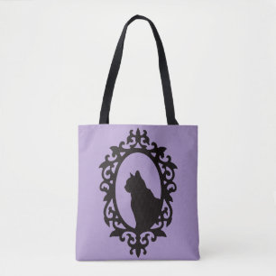 Viktorianische Katze Gothic Tote Bag