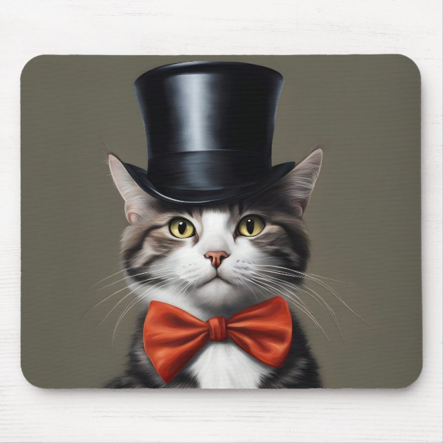 Viktorianische Katze Mousepad (Vorne)