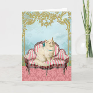 Viktorianische Katzenkarte Karte