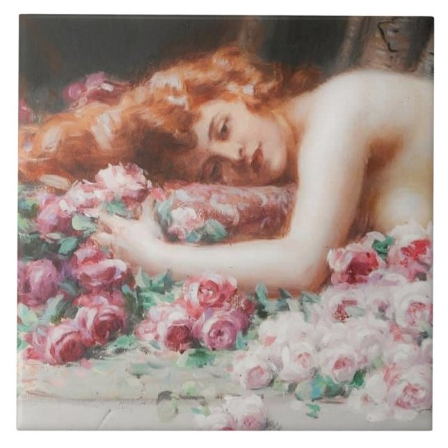 Viktorianische Keramik Fliese (Vorderseite)