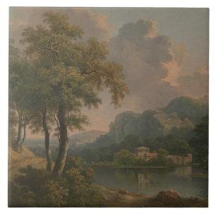 Viktorianische Keramik Fliese