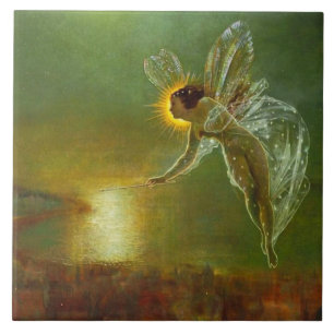 Viktorianische Keramik Fliese