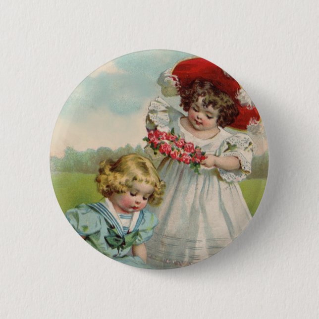 Viktorianische Kinder Button (Vorderseite)