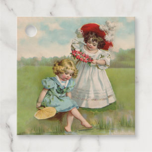 Viktorianische Kinder Geschenkanhänger