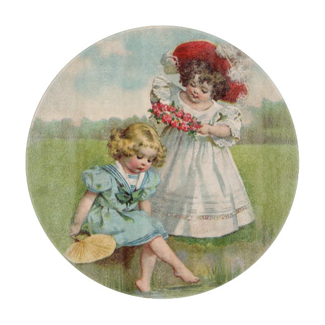 Viktorianische Kinder Schneidebrett (Vorderseite)