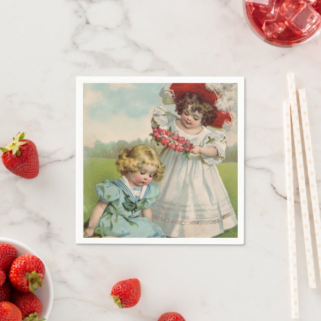 Viktorianische Kinder Serviette (Beispiel)