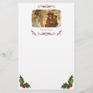 Viktorianische Kinder Weihnachtsgeschichten Briefpapier