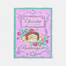 Viktorianische Konditorei mit Schokolade lila aqua