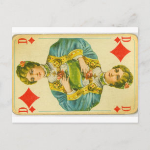 Viktorianische Königin der Diamanten Postkarte