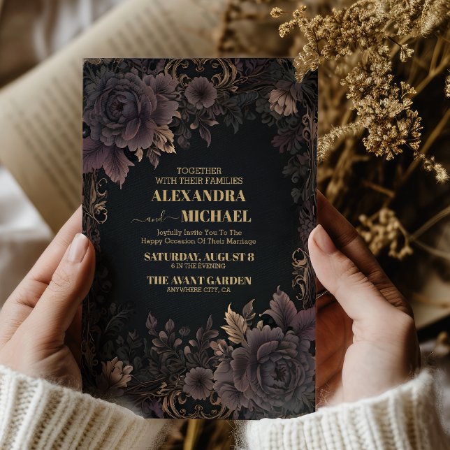 Viktorianische Königliche Gotische Hochzeit Einladung (Von Creator hochgeladen)