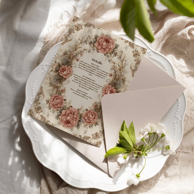 Viktorianische Königliche Hochzeit Begleitkarte (Von Creator hochgeladen)