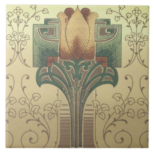 Viktorianische Künste und Handwerks-Blume Fliese