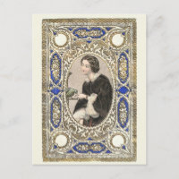 Viktorianische Lady, Fütternd ihren Vogel, Vintage