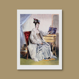 Viktorianische Lady mit Schmuckkasten - Elegant Vi Poster