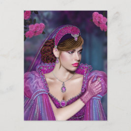 Viktorianische Lady Postkarte