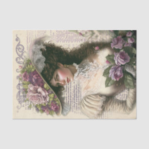 Viktorianische Lady Seidenpapier