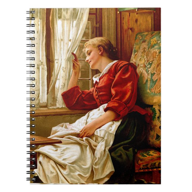 Viktorianische Lady Spiry Notebook Notizblock (Vorderseite)