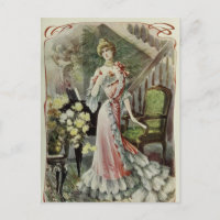 Viktorianische Lady - Vintage französische Mode -