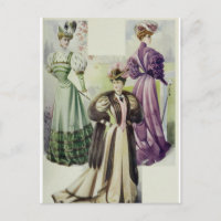 Viktorianische Lady - Vintages französisches Modeb