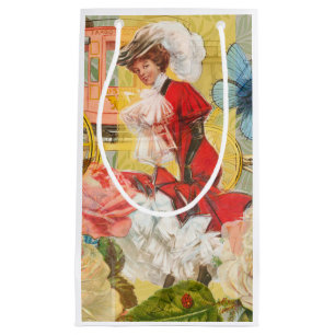 Viktorianische Lady Woman Fun Carriage Kleine Geschenktüte