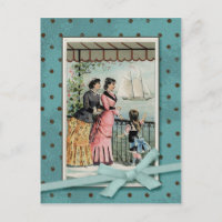 Viktorianische Ladys & Girl Vintage Reproduktion
