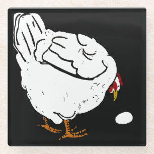 Viktorianische Landtiere Glasuntersetzer