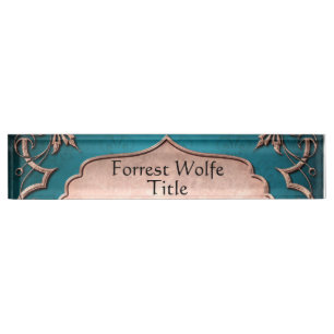 Viktorianische Lilie Namensplakette