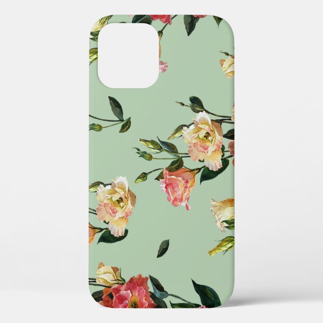 Viktorianische Lisianthus: Olivenblütenfarbe. Case-Mate iPhone Hülle (Rückseite)