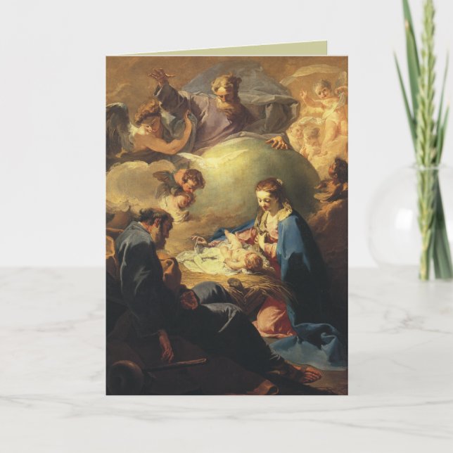 Viktorianische Madonna Weihnachtskarte Feiertagskarte (Vorderseite)