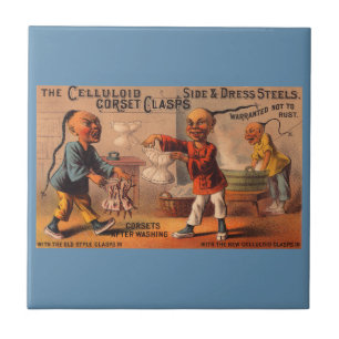 Viktorianische Markenkartenklammern Fliese