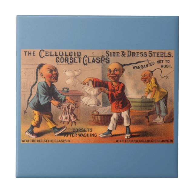 Viktorianische Markenkartenklammern Fliese (Vorderseite)