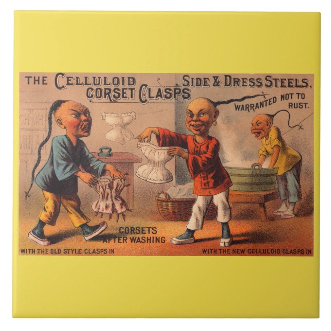 Viktorianische Markenkartenklammern Fliese (Vorderseite)