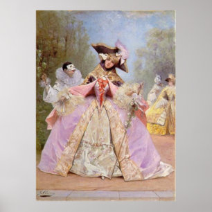 Viktorianische Masquerade Ball - Mardi Gras Poster